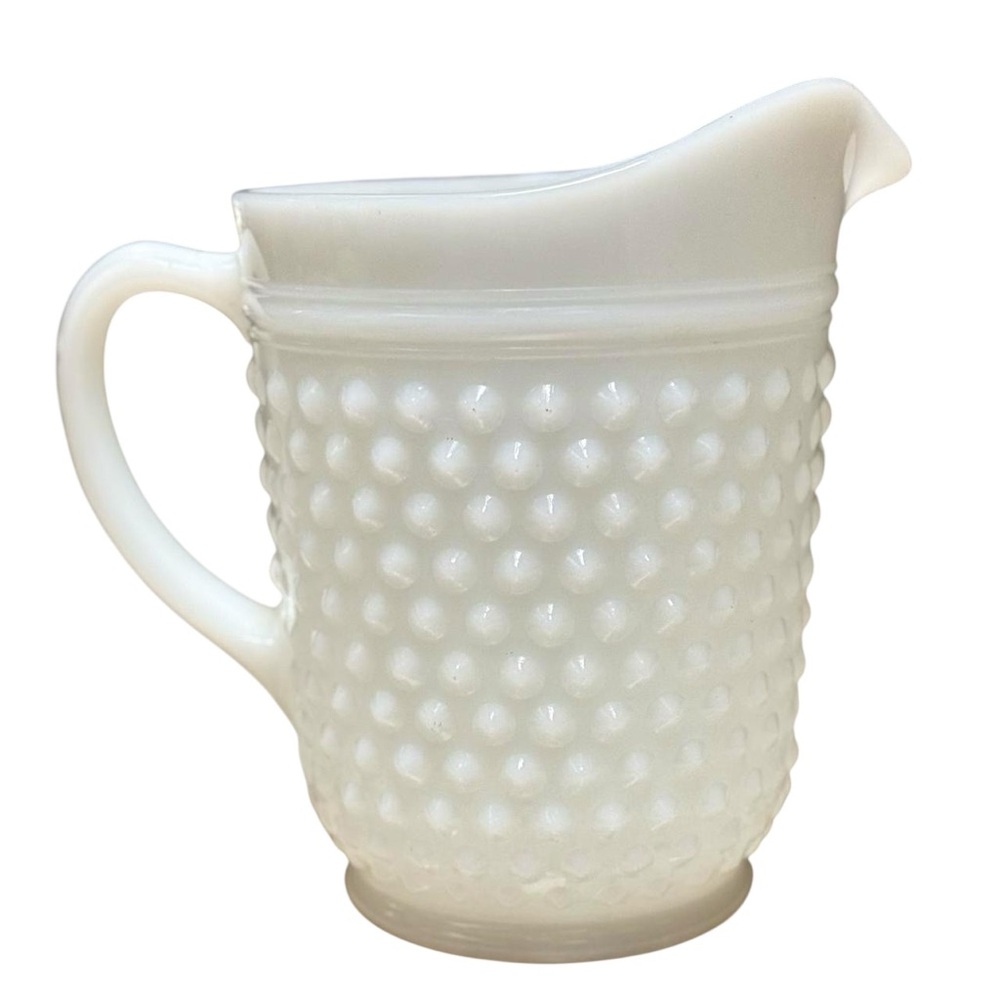 Anchor Hocking Hobnail Milk glass Pitcher